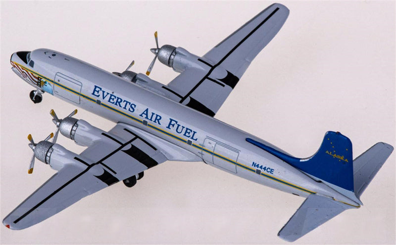AeroClassics Everts Air Fuel for Douglas DC-6 N444CE 1:400 Airplane Pre-built  Airliner Model Display