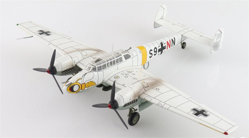 HOBBY MASTER Bf110E Messerschmitt Luftwaffe, S9+NN 5./ZG 1 Soviet Union 1942 1:72 Aircraft Pre-built Model