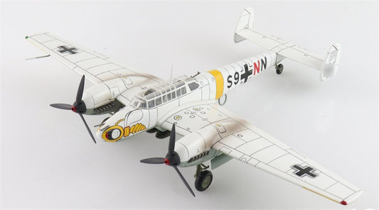HOBBY MASTER Bf110E Messerschmitt Luftwaffe, S9+NN 5./ZG 1 Soviet Union 1942 1:72 Aircraft Pre-built Model