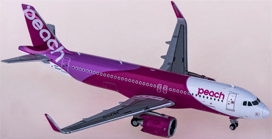 JC Wings Peach Aviation Airbus A320neo JA201P 1:400 Diecast Model view 1