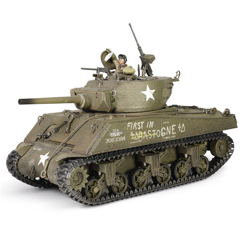 Metal Proud US medium tank Sherman M4A3E2 (75) Jumbo Cobra King 1:32 Tank Pre-built Model