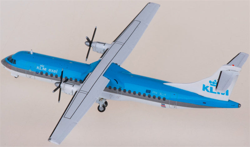 JC Wings KLM for ATR-72-200 PH-XLH 1:400 Airplane Pre-built  Airliner Model Display