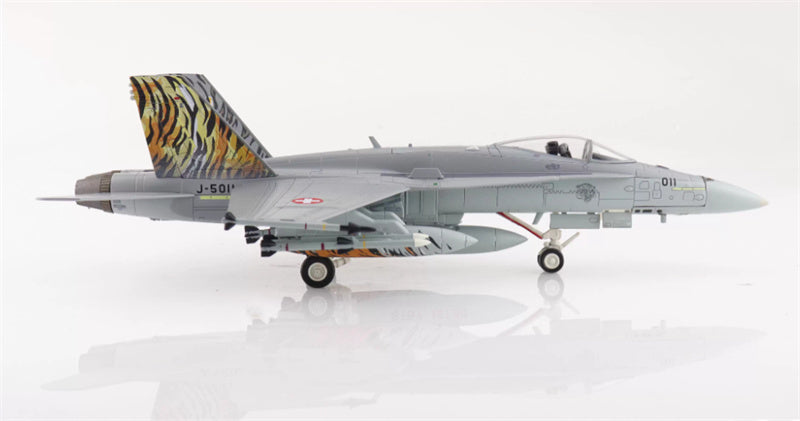HOBBY MASTER F/A-18C Swiss AF 2003 Tiger Meet J-5011 Staffel 11 Swiss Air Force 1:72 Aircraft Pre-built Model