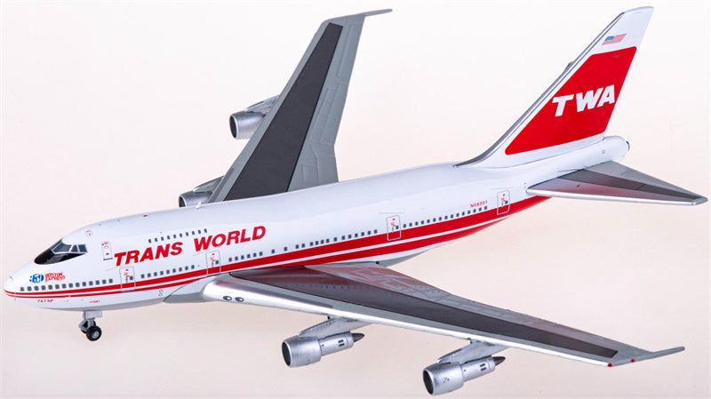 ジェミニジェッツ TWA ボーイング747SP N58201 1:400 飛行機 組み立て済み旅客機モデル ディスプレイ