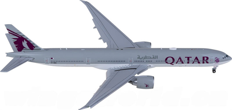 JC Wings Qatar Boeing 777-300ER A7-BEE Flaps Down 1:400 Diecast Model view 2