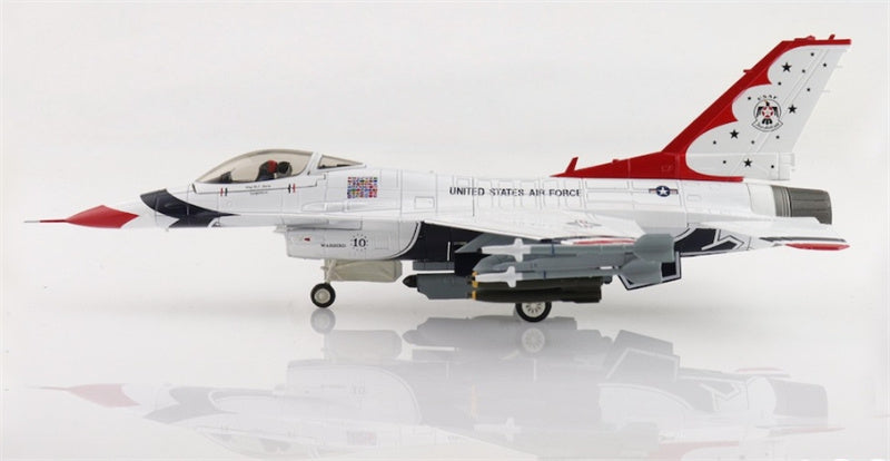 Hobby Master F-16C Thunderbirds Warbird No.10 USAF 1988 1:72 Airplane Pre-built Model
