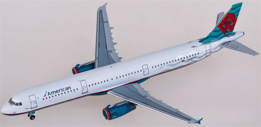AeroClassics American Airlines Airbus A321 N580UW 1:400 Diecast Model view 1