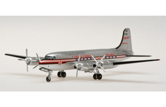 AeroClassics Trans Canada Airlines DC-4-M2 CF-TFE 1:400 Aircraft Pre-built  Airliner Model Display