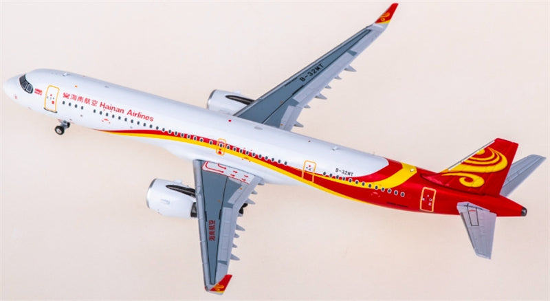 NG Models Hainan Airlines Airbus A321neo B-32MT 1:400 Diecast Model view 3