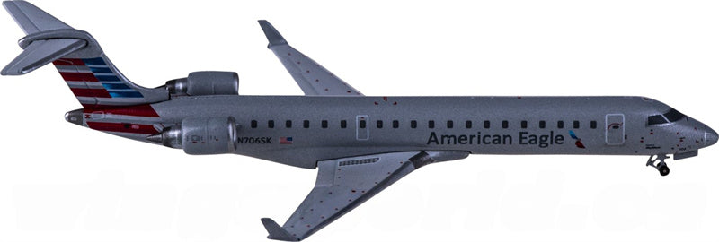 Geminijets American Eagle Airlines for Bombardier CRJ700ER N706SK 1:400 Airplane Pre-built  Airliner Model Display