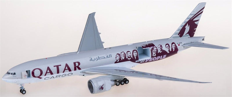 JC Wings Qatar Cargo Boeing 777-200LRF A7-BFG 1:200 Diecast Model view 1