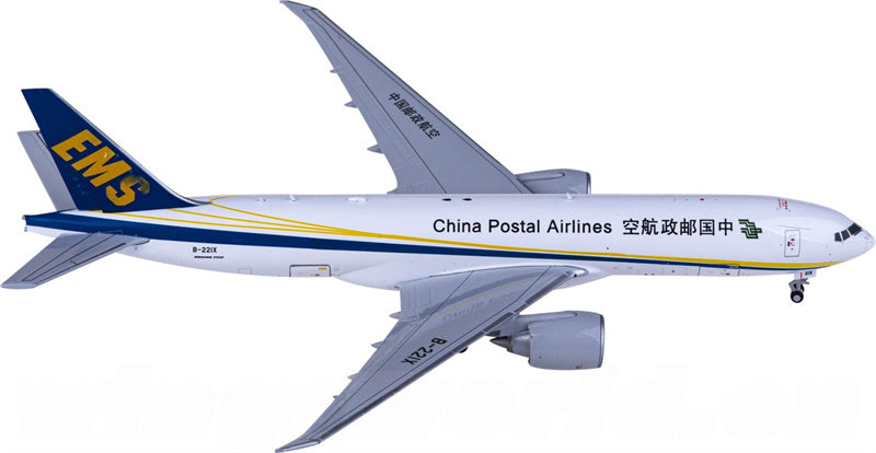 JC Wings China Postal Airlines Boeing 777-200LRF B-221X Interactive Series 1:400 Diecast Model view 1