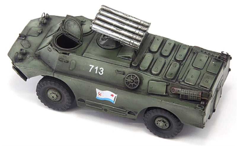 S-MODEL Russian BRDM-2 9P148 Marine 713 1:72 Tank Pre-built Model