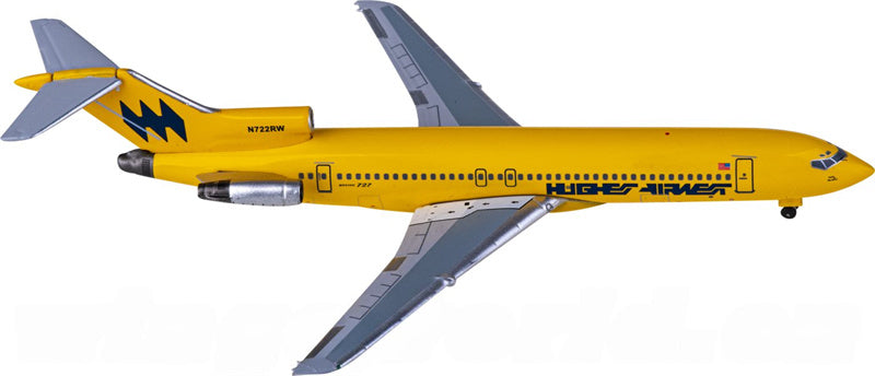 AeroClassics Hughes Airwest for Boeing 727-200 N722RW 1:400 Aircraft Pre-built  Airliner Model Display