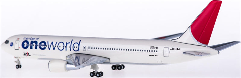 Hogan Japan Airlines Boeing 767-300ER JA604J Oneworld 1:500 Diecast Model view 2
