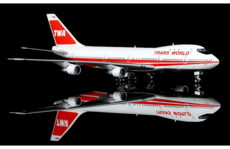 HX Models 1:400 TWA B747-100 N93105 Standard Edition DIECAST Model