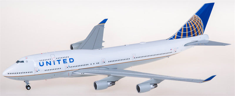 JC Wings United Airlines for Boeing 747-400 N175UA 1:200 Airplane Pre-built Airliner Model Display