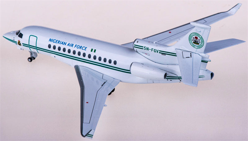 NG Models Nigerian Air Force Dassault Falcon 7X 5N-FGV 1:200 Diecast Model view 3
