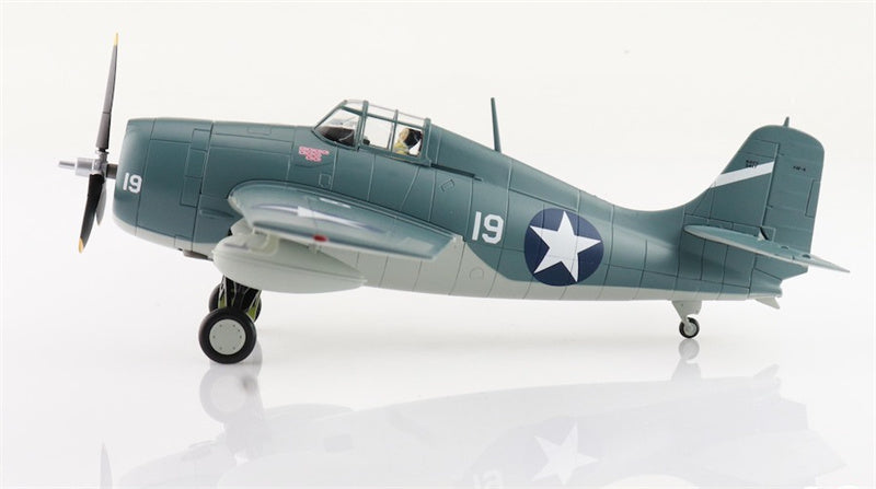 HOBBY MASTER F4F-4 Wildcat US Navy Battle of Santa Cruz white 19 Lt. Swede Vejtasa VF-10 USS Enterprise Oct 1942 1:48 Aircraft Pre-built Model