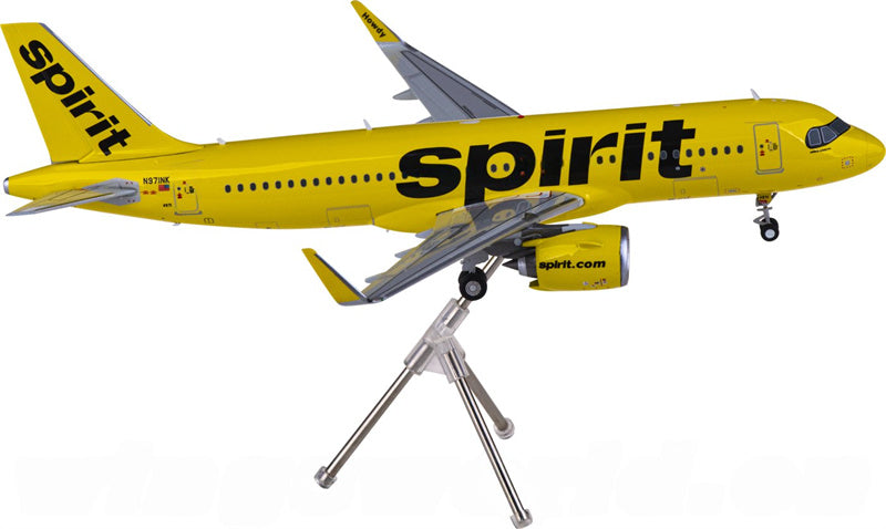 ジェミニジェッツ スピリット航空 エアバスA320 N971NK 1:200スケール 飛行機 組み立て済み旅客機モデル ディスプレイ