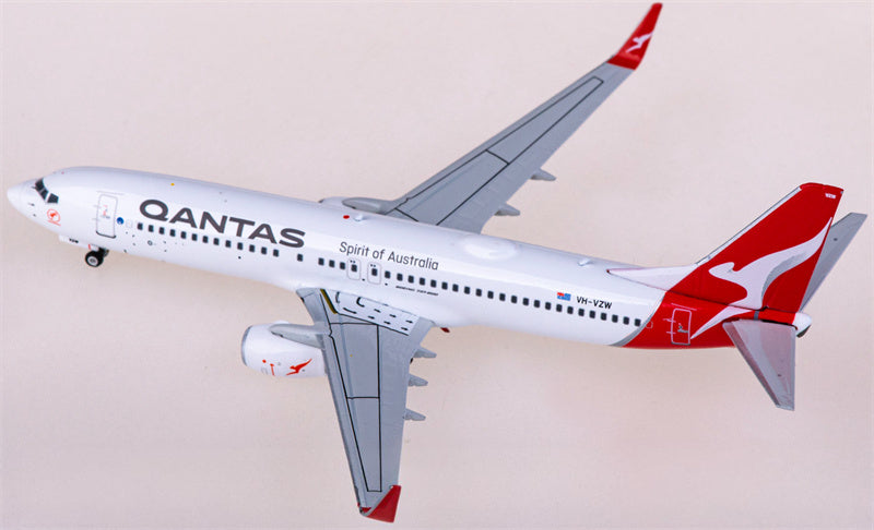 フェニックス・カンタス航空 ボーイング737-800 VH-VZW 1:400スケール 飛行機組み立て済み旅客機モデルディスプレイ