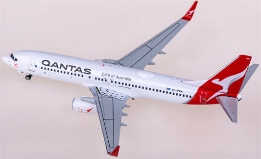 フェニックス・カンタス航空 ボーイング737-800 VH-VZW 1:400スケール 飛行機組み立て済み旅客機モデルディスプレイ