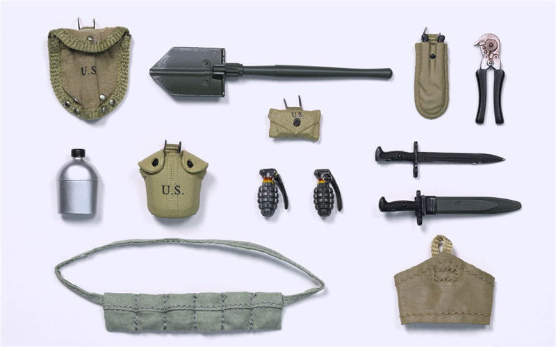 DID Palm Hero Series WWII US 2nd Ranger Battalion Series 3rd Private Caparzo 1:12 Soldier Pre-built Model