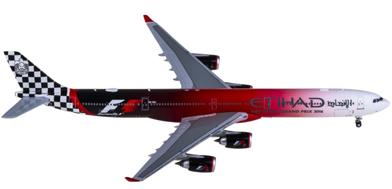 JC Wings Etihad Airways Airbus A340-600 A6-EHJ 1:400 Diecast Model view 4