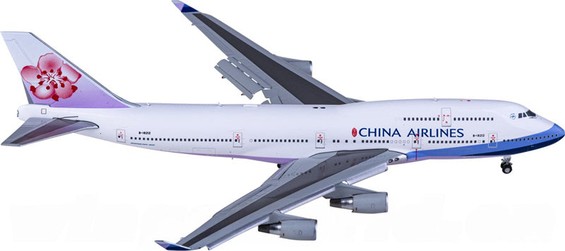 JC Wings China Airlines Boeing 747-400 B-18212 Flaps Down 1:400 Diecast Model view 1