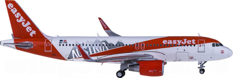 JC Wings easyJet Airbus A320 OE-IVA Austria 1:400 Diecast Model view 2