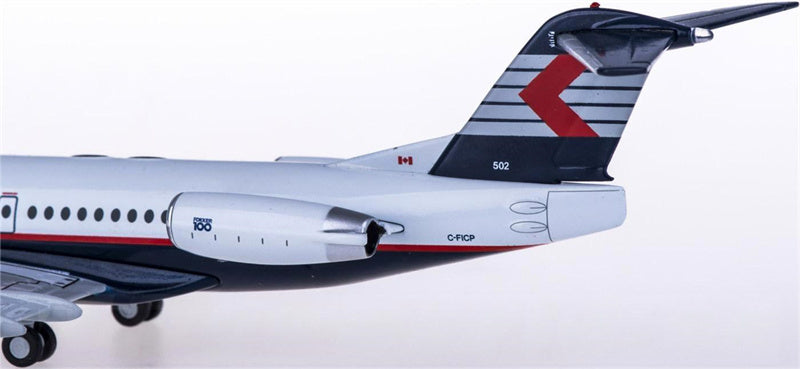 JC Wings Inter Canadian Fokker 100 C-FICP 1:200 Diecast Model view 4