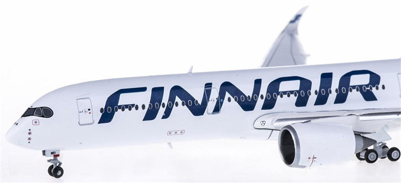 JC Wings Finnair Airbus A350-900 OH-LWD Happy Holiday Flaps Down 1:400 Diecast Model view 3