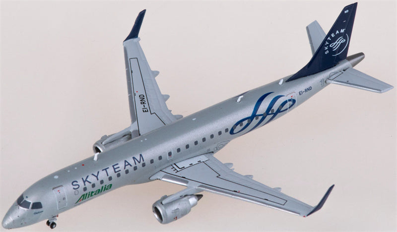 JC Wings Alitalia for Embraer ERJ-190STD EI-RND Skyteam 1:400 Airplane Pre-built  Airliner Model Display