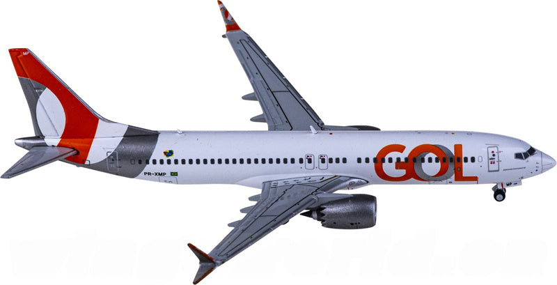 Geminijets GOL Boeing 737 MAX 8 PR-XMP 1:400 Diecast Model view 1