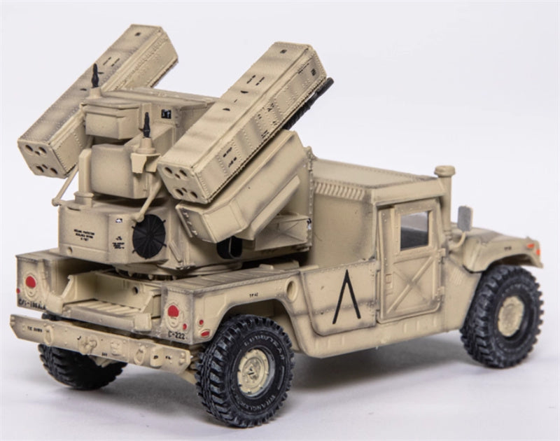 T-MODEL Hummer Air Defense System Frontline Area Air Defense US Saudi Arabia 1991 1:72 Tank Pre-built Model