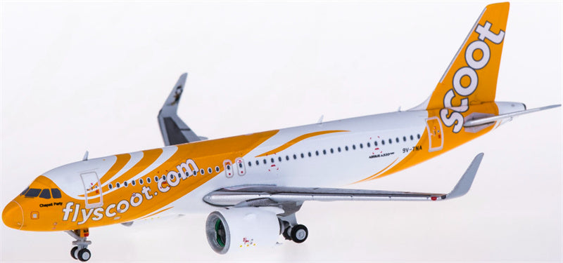 JC Wings Scoot Airbus A320neo 9V-TNA 1:400 Diecast Model view 1