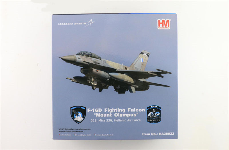 HOBBY MASTER F-16D Fighting Falcon Mount Olympus 028 Mira 336 Hellenic Air Force 1/72 Aircraft Pre-built Model