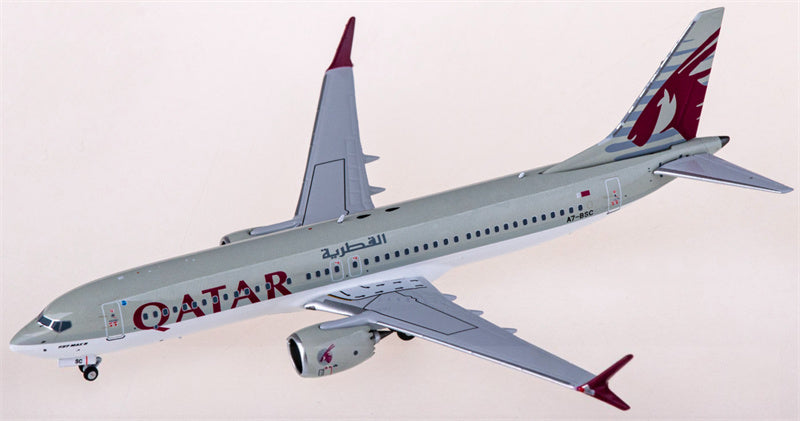 NG Models Qatar Boeing 737 MAX 8 A7-BSC 1:400 Diecast Model view 4