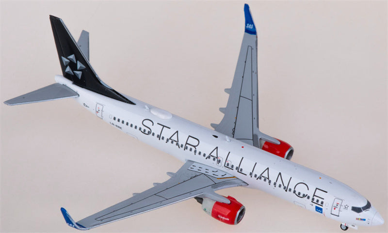 JC Wings SAS Boeing 737-800 LN-RRE Star Alliance 1:400 Diecast Model view 1