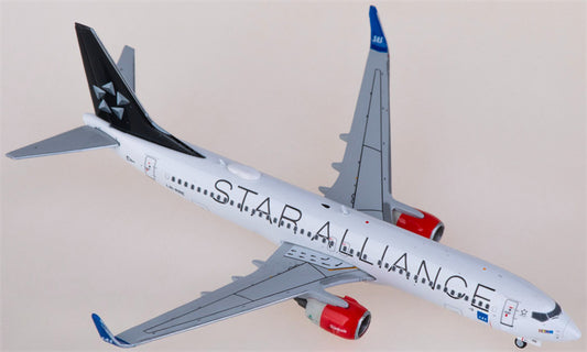 JC Wings SAS Boeing 737-800 LN-RRE Star Alliance 1:400 Diecast Model view 1