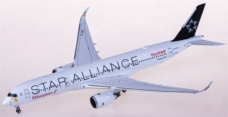 JC Wings Ethiopian Airlines Airbus A350-900XWB ET-AYN Star Alliance 1:400 Diecast Model view 2