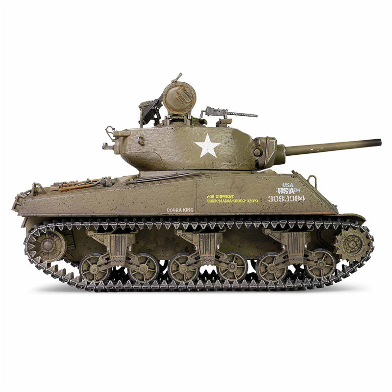 Metal Proud US medium tank Sherman M4A3E2 (75) Jumbo Cobra King 1:32 Tank Pre-built Model