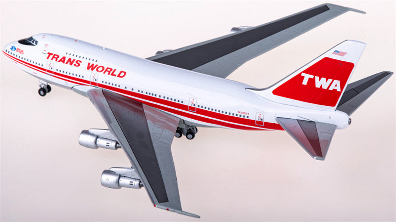 ジェミニジェッツ TWA ボーイング747SP N58201 1:400 飛行機 組み立て済み旅客機モデル ディスプレイ
