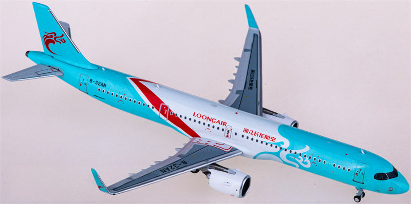 HYJLwings Loong Air Airbus A321neo B-32AN 1:400 Diecast Model view 3