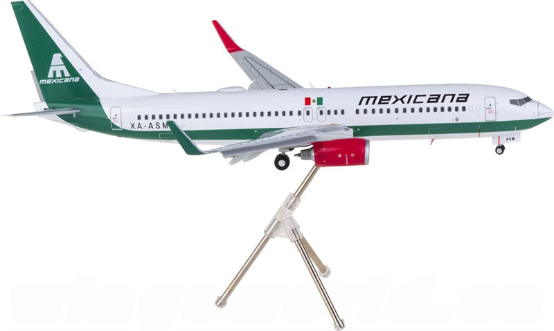 Geminijets Mexicana Boeing 737-800 XA-ASM Flaps Down 1:200 Diecast Model view 2