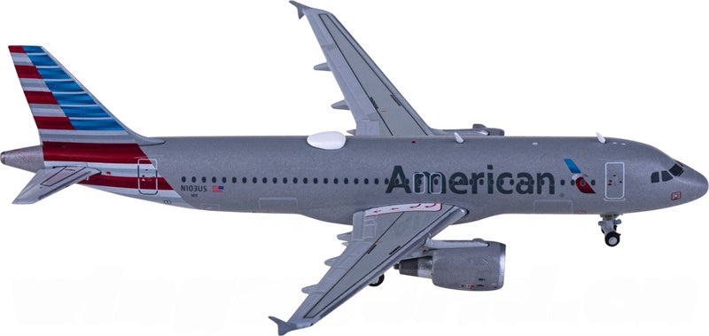 Geminijets American Airlines Airbus A320 N103US 1:400 Diecast Model view 2