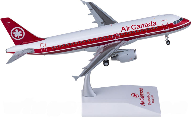 JC Wings Air Canada for Airbus A320 C-FGYL 1:200 Airplane Pre-built Airliner Model Display