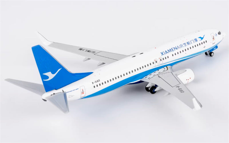 NG Models XiamenAir Boeing 737-800 B-5160 Sea Wide Sky Painting 1:400 Diecast Model view 2
