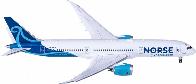 JC Wings Norse Atlantic Airways Boeing 787-9 Dreamliner LN-FNB Flaps Down 1:400 Diecast Model view 1