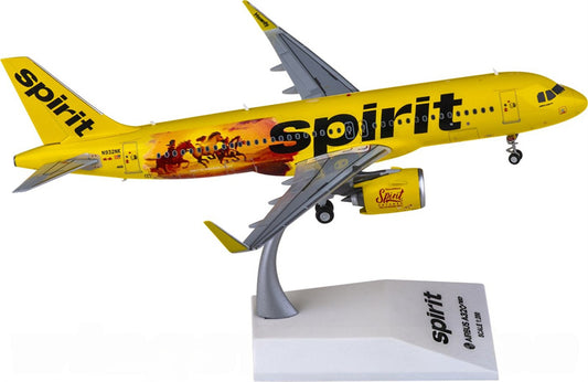 JC Wings 1:200 Spirit Airlines Airbus A320neo N932NK Diecast Model view 1
